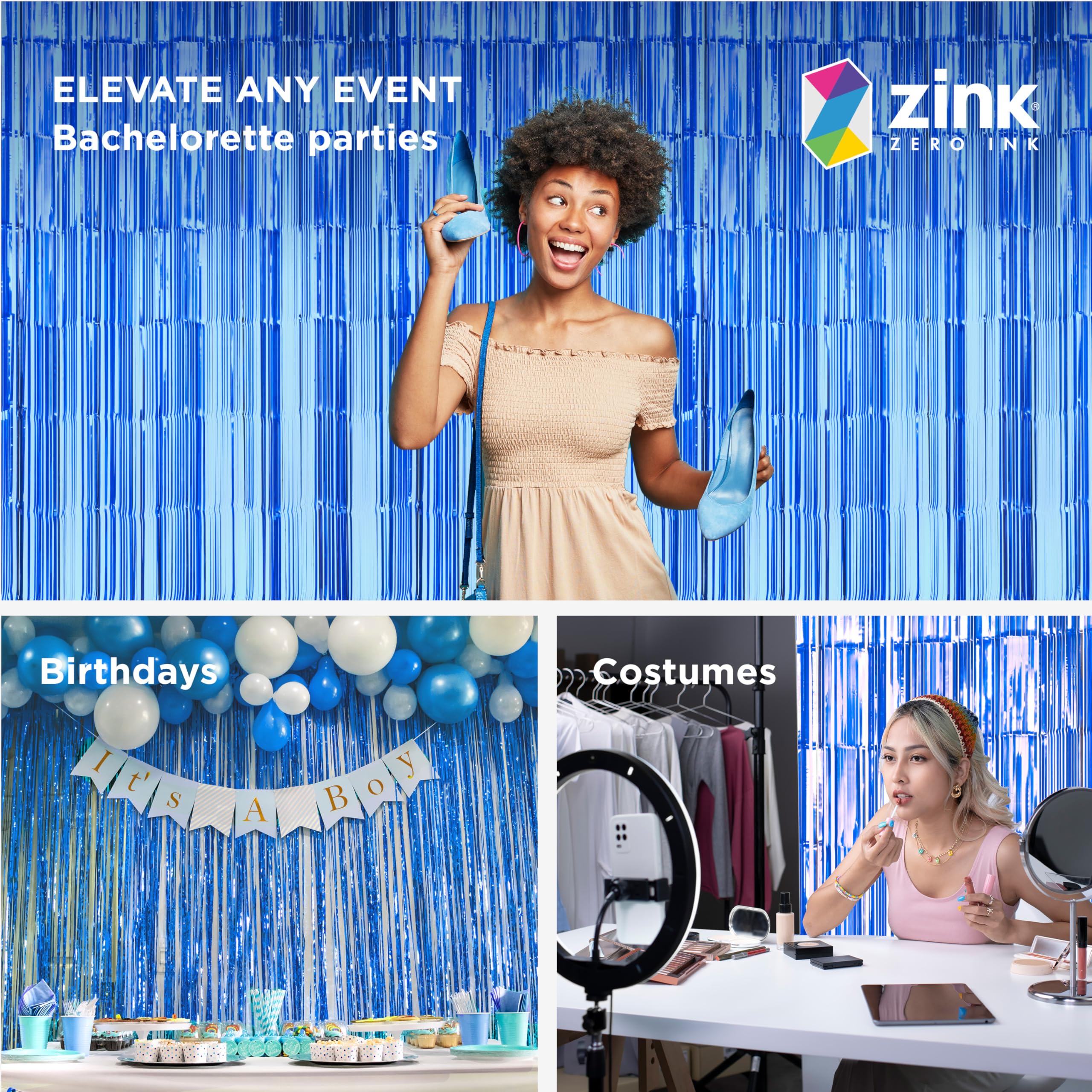 Foto 5 pulgar | Cortinas Decorativas Zink Azules 1 x 2 m-Venta Internacional