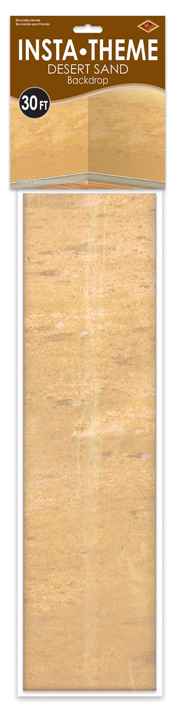 Foto 5 pulgar | Lámina De Plástico Backdrop Beistle Desert Sand De 1,2 M X 9 M - Venta Internacional.