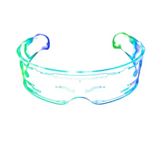 Foto 1 | Gafas Luminosas De Colores Led Para El Festival De Música Transparente