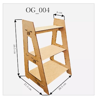 Foto 4 | Mueble para Mesa De Dulces Café Claro de Madera