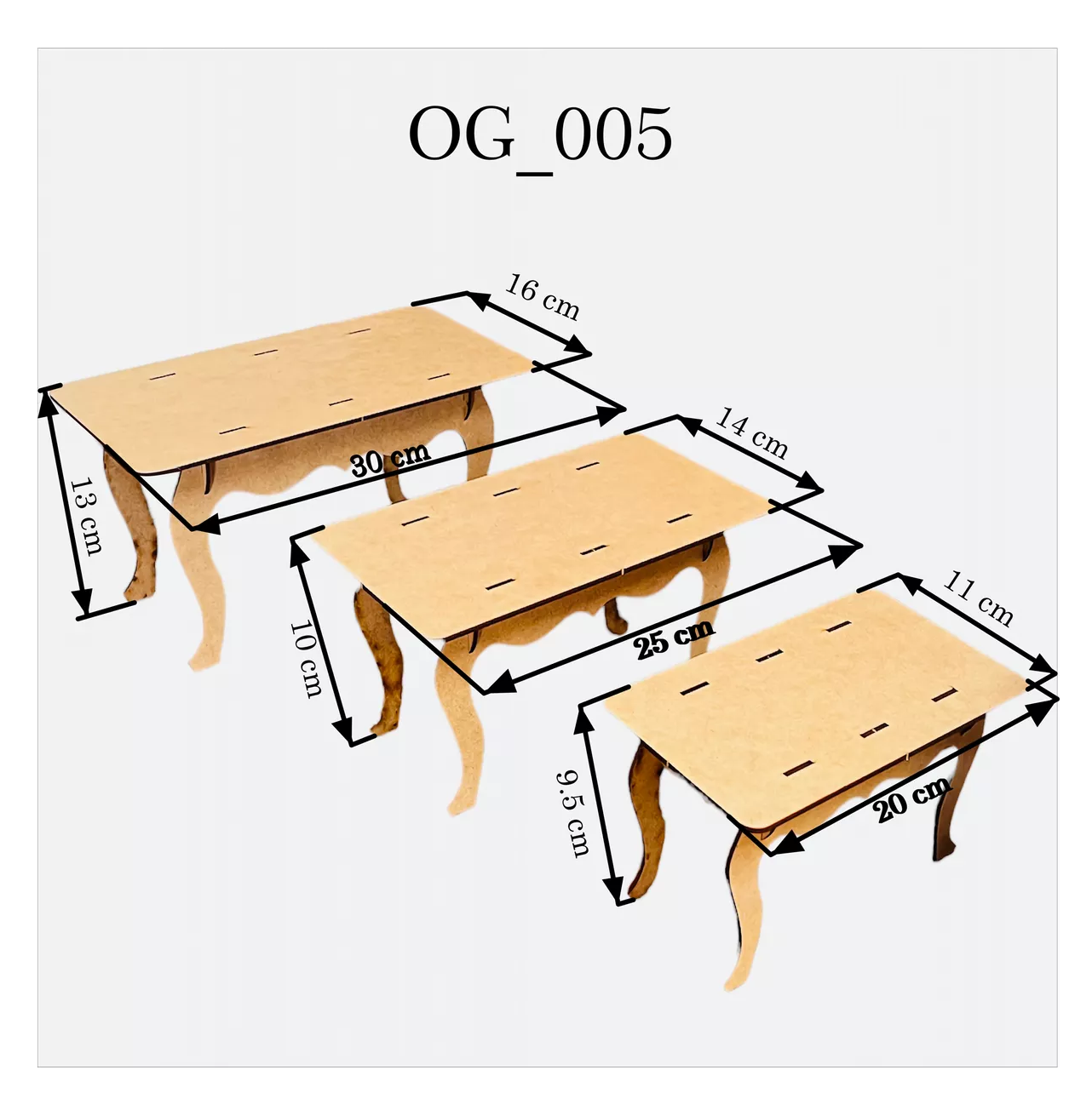 Foto 5 | Mueble para Mesa De Dulces Café Claro de Madera