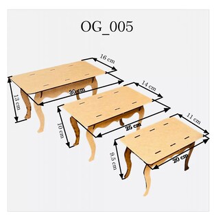 Foto 5 | Muebles para Mesa De Dulces Café Claro