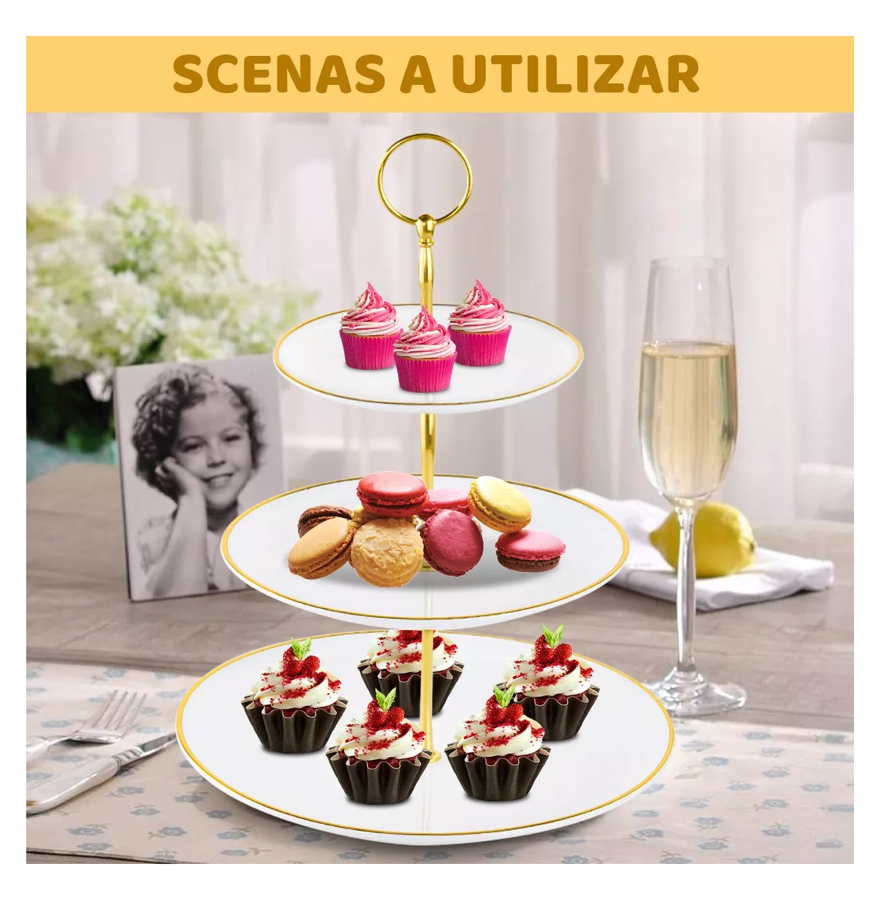 Foto 4 | Base para Postres Mesa 2 Piezas