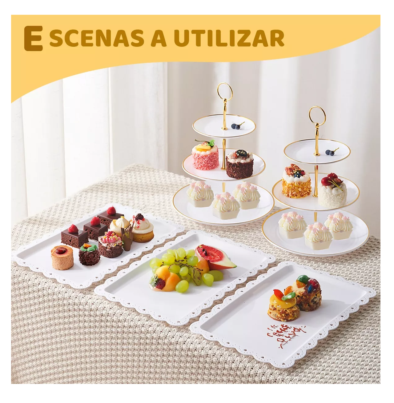 Foto 5 | Base para Postres Mesa 2 Piezas