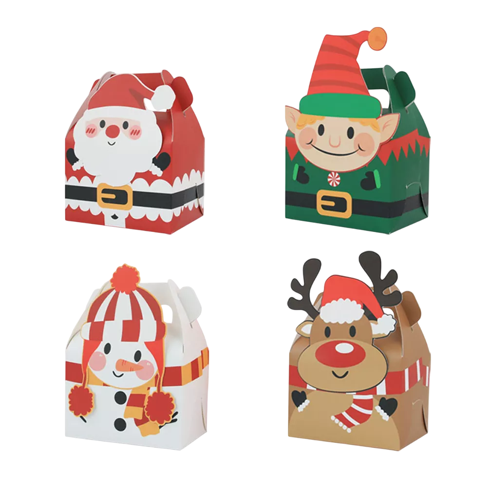 Cajas de Navidad para Recuerdos 24 Piezas