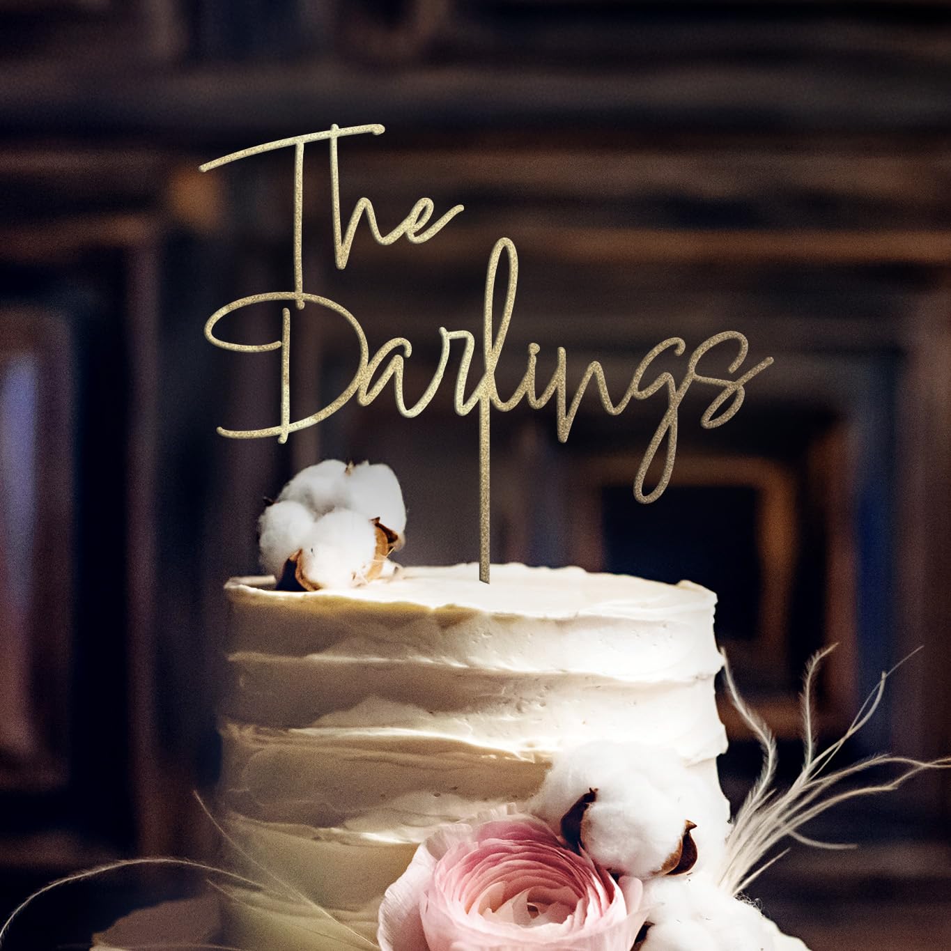 Decoración De Tarta Rústica Personalizada Para Tartas De Boda De Madera - Venta Internacional.