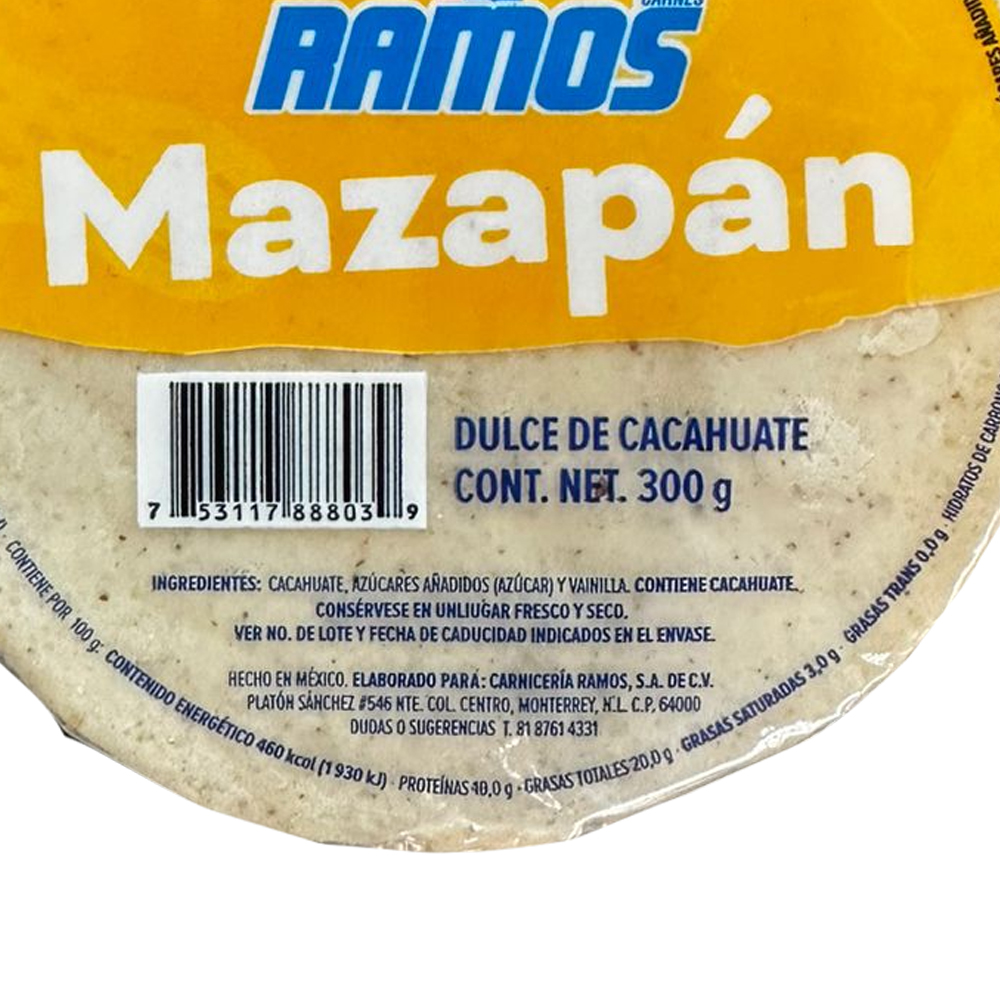 Foto 2 | Mazapán Dulce De Cacahuate Carnes Ramos 300gr