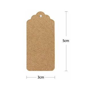 Foto 2 | Etiquetas de Regalo de Papel Kraft con Hilo Yute Belug Marrón