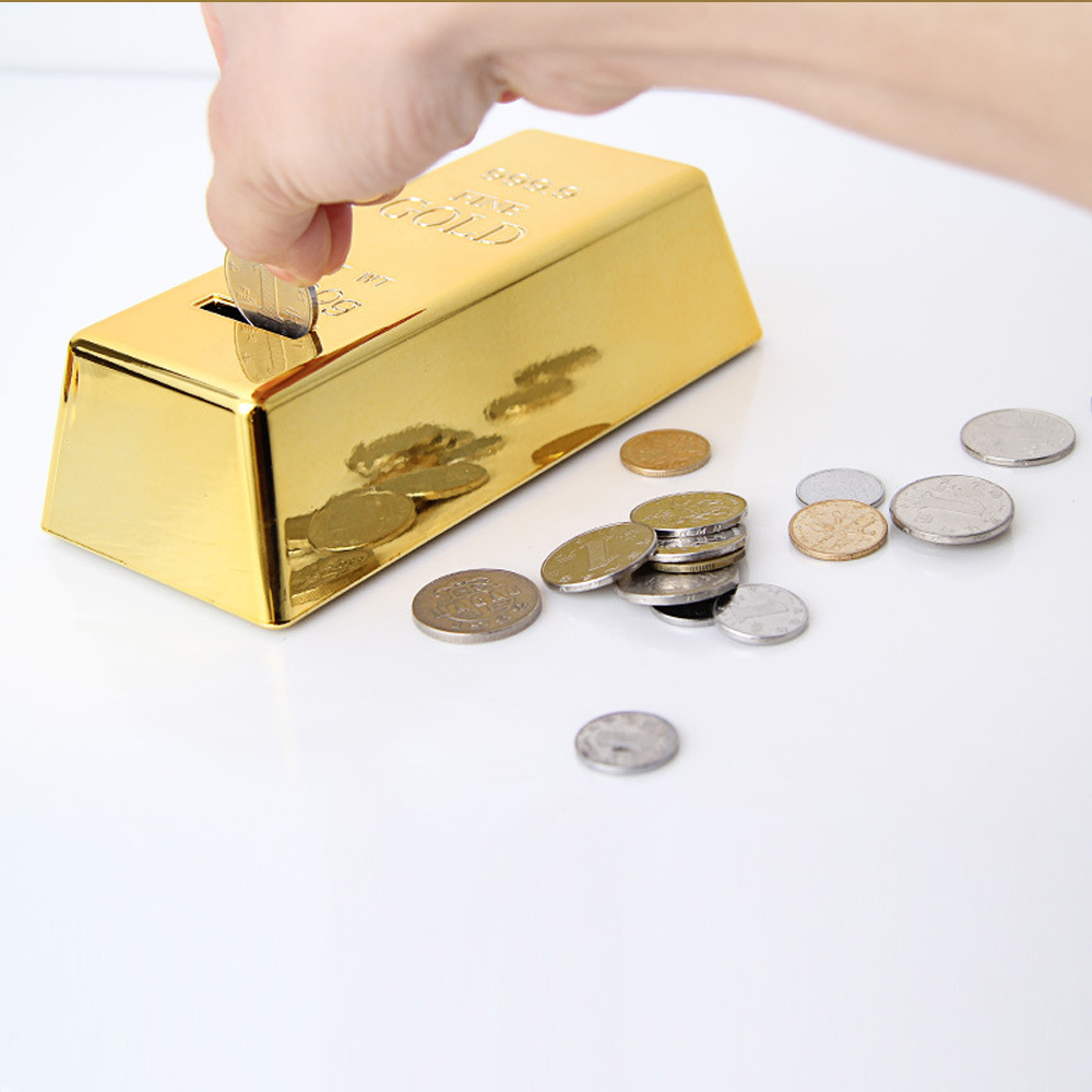 Foto 4 pulgar | Alcancía en Forma de Lingote de Oro para Regalos de Navidad