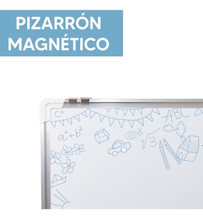 Foto 2 | Jauz Improvement Pizarron Color Blanco Magnetico Reforzado 60x90cm Calidad Oficina Espesor 17mm (Mod.J0204)