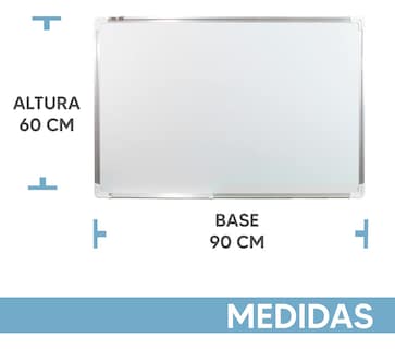 Foto 3 | Jauz Improvement Pizarron Color Blanco Magnetico Reforzado 60x90cm Calidad Oficina Espesor 17mm (Mod.J0204)