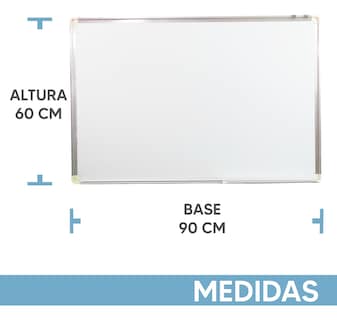Foto 3 | Jauz Improvement Pizarrón Blanco Magnético 60x90 cm con Marco de Aluminio Ideal para Oficina y Aula (Mod.J0202)