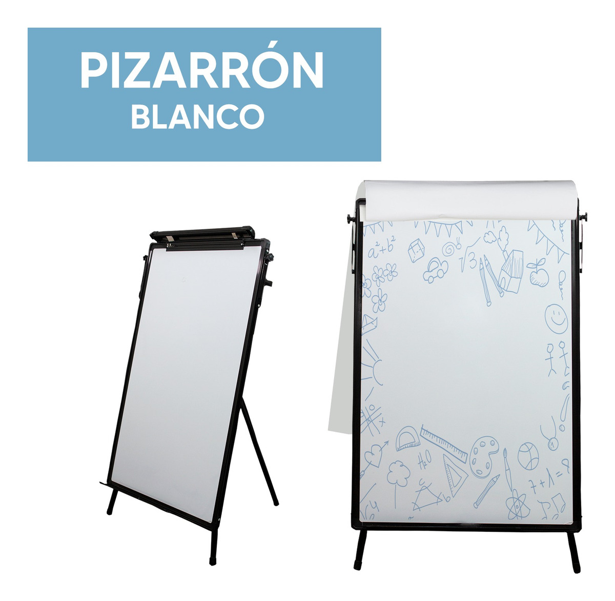 Foto 2 | Pizarron Jauz Improvement Color Blanco Magnetico Con Tripie Portatil 60x90cm Calidad Oficina Espesor 17mm (J0212)