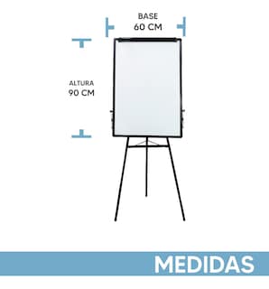 Foto 3 | Pizarron Jauz Improvement Color Blanco Magnetico Con Tripie Portatil 60x90cm Calidad Oficina Espesor 17mm (J0212)