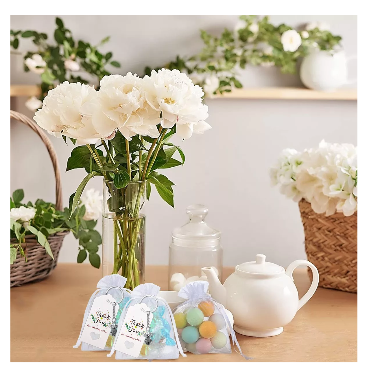 Foto 4 | Llaveros De Ángel Para Bautizo Regalo De Baby Shower 30 Pcs Plata