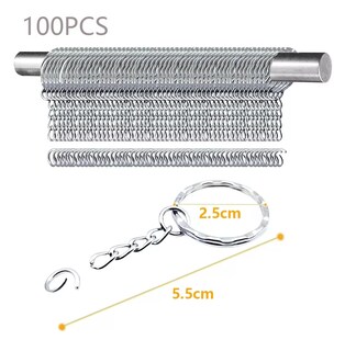 Foto 2 | Aros Para Llavero, Herraje, Argolla 2.5 Cm 100 Piezas, Plata