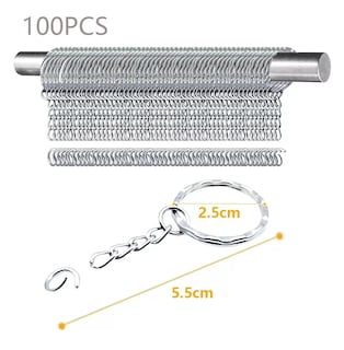 Foto 2 | Aros Para Llavero, Herraje, Argolla 2.5 Cm 100 Piezas, Plata