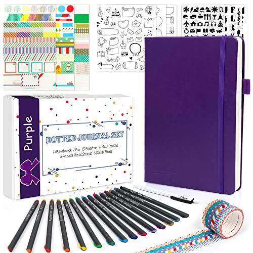 Foto 2 pulgar | Venta Internacional - Diario Punteado 224 Paginas A5 con Accesorios Morado