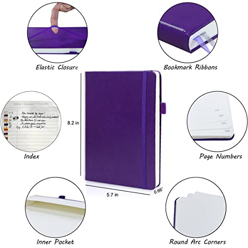 Foto 4 pulgar | Venta Internacional - Diario Punteado 224 Paginas A5 con Accesorios Morado