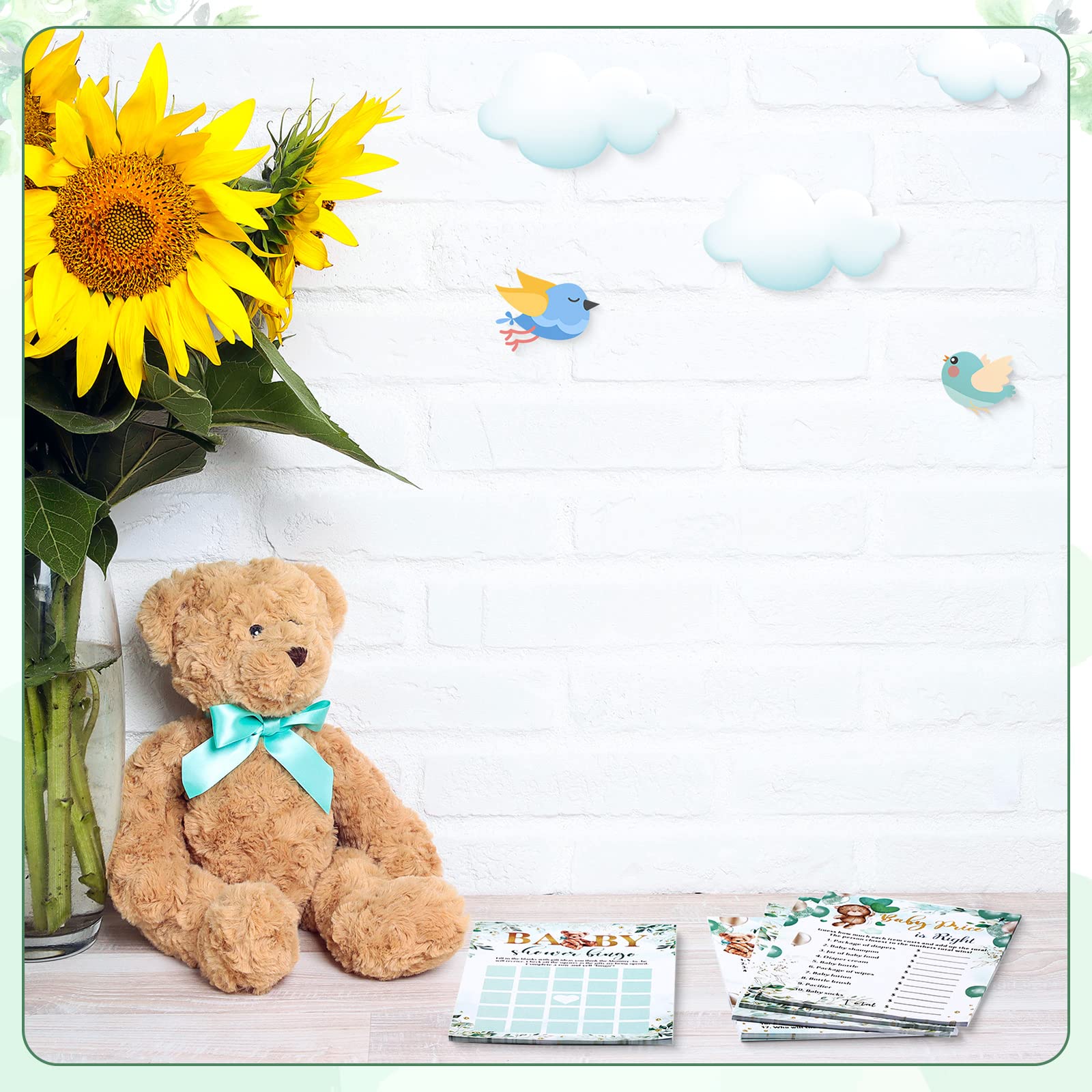 Foto 6 pulgar | Juegos de Baby Shower Gersoniel Bear 125 Unidades - Venta Internacional