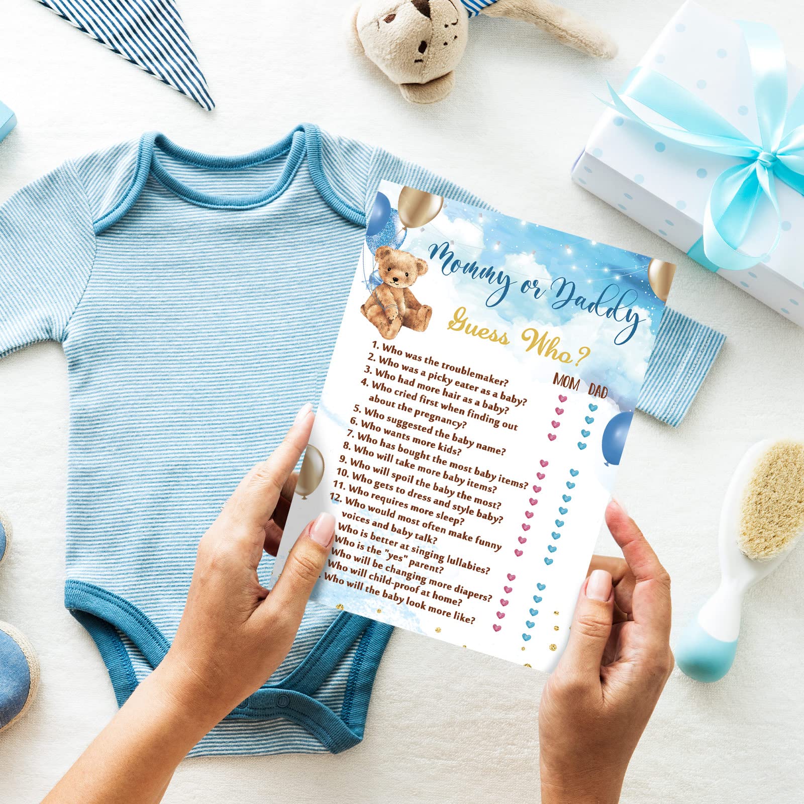 Foto 6 pulgar | Juegos de Baby Shower Gersoniel Bear 125 Unidades - Venta Internacional