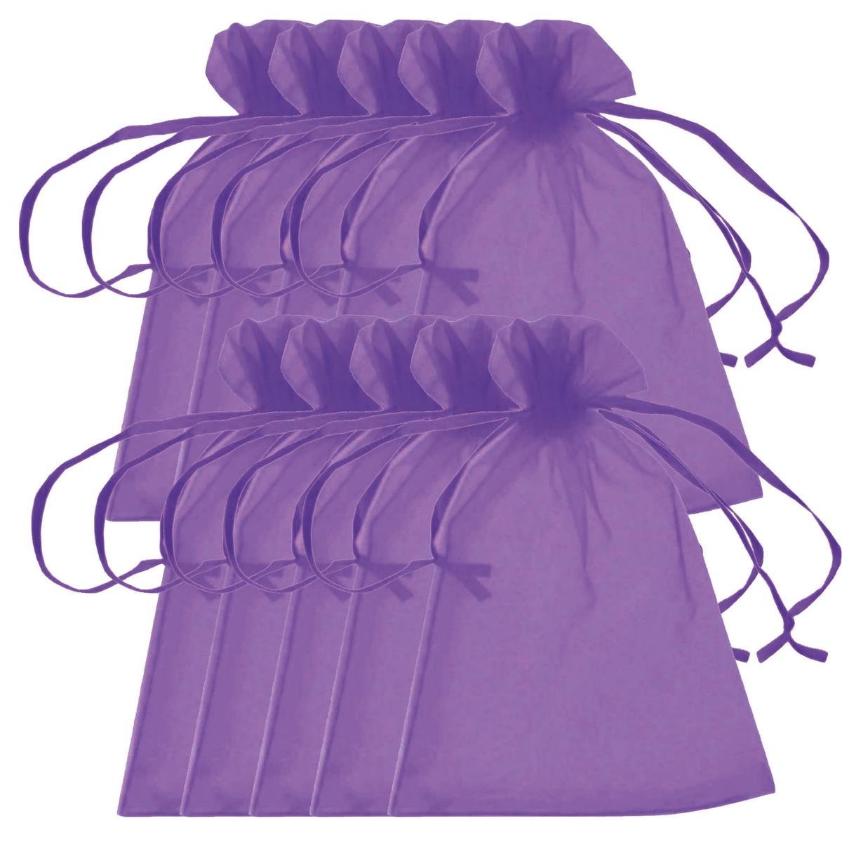 Foto 3 pulgar | Bolsa de Organza VentDepot Mxypl-006 10 Piezas Moradas