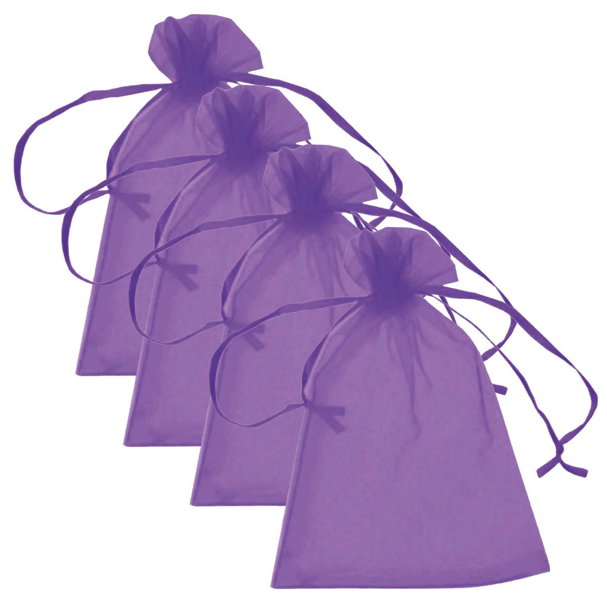 Foto 2 pulgar | Bolsa de Organza para Evento VentDepot Mxypl-004 4 Piezas Moradas