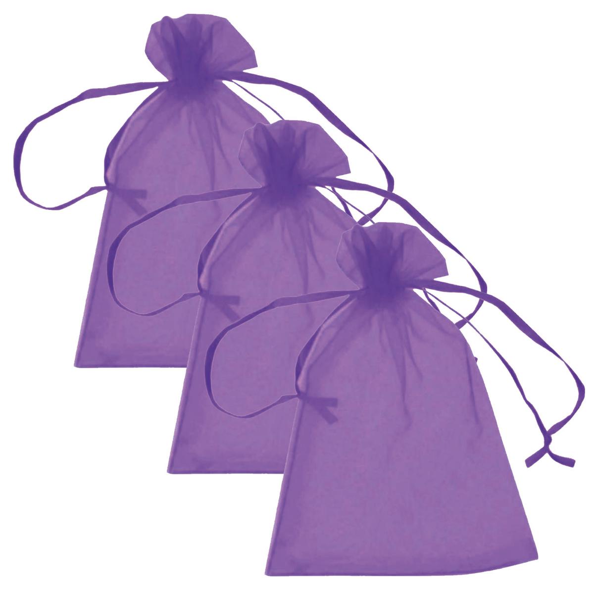 Bolsa de Organza para Evento VentDepot Mxypl-003 3 Piezas Moradas