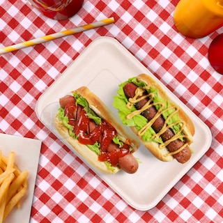 Foto 4 | Platos Desechables Rectangulares 50 Piezas