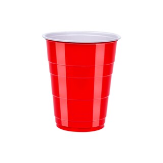 Foto 2 | Vasos Desechables de Plástico para Fiestas Amazon Basics 530 ml Rojo 120 piezas - Venta Internacional