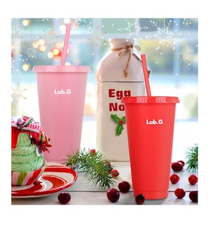 Foto 3 | Vasos Reutilizables De 24 Oz Con Tapa Y Popote, 10 Piezas