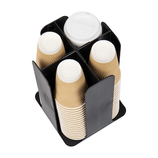 Foto 5 | Portavasos Para Bebidas Mind Reader Con Tapa, Carrusel, Plástico Negro - Venta Internacional.