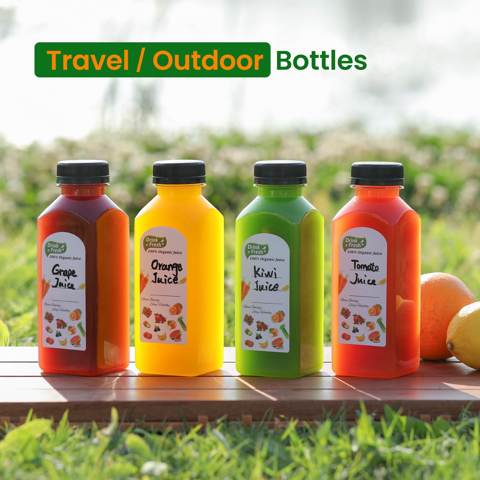 Foto 7 pulgar | Botellas de Jugo Aozita Plástico Reutilizables 360 Ml 24 Piezas - Venta Internacional