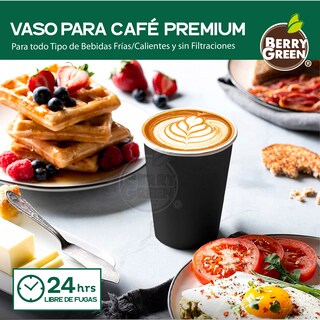 Foto 3 | Vasos Biodegradables Berry Green 355 ml 50 Piezas