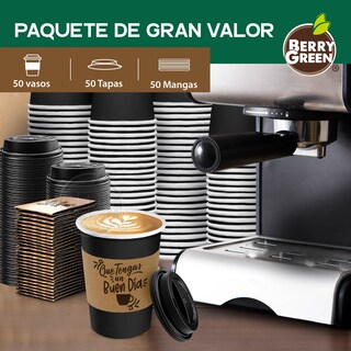 Foto 6 | Vasos Biodegradables Berry Green 355 ml 50 Piezas