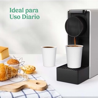 Foto 5 | Berry Green Vasos Blancos Para Café, Paquete De 120, Biodegradables, 10 Onzas