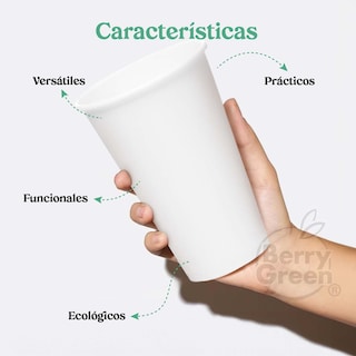 Foto 3 | Berry Green Vasos Blancos Para Café, Paquete De 120 Vasos, Resistentes, Perfectaos Para Cafe, Te Y Todo Tipo De