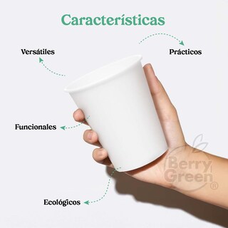 Foto 3 | Berry Green Vasos Blancos Para Café De 8 Oz (237 Ml), Paquete De 120 Vasos, Resistentes, Perfectaos Para Cafe,