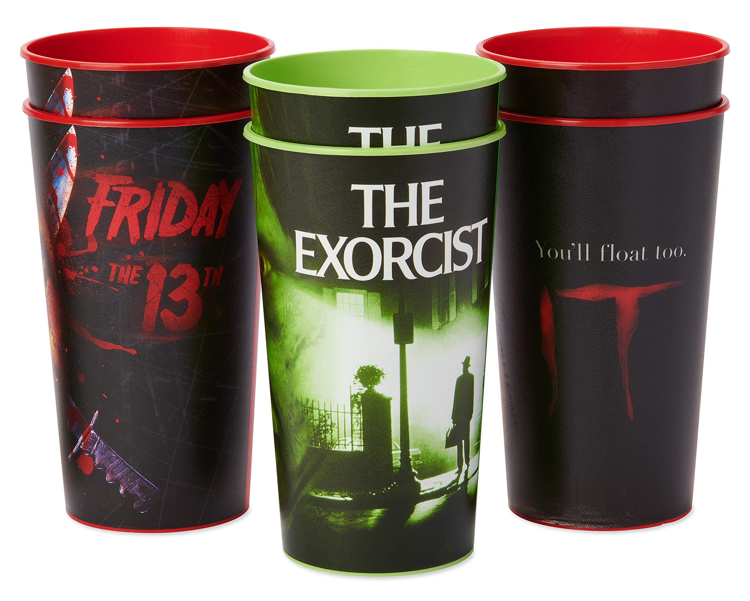 Foto 3 pulgar | Vasos Para Fiestas American Greetings Horror Movie, 650 Ml, 6 Unidades - Venta Internacional.