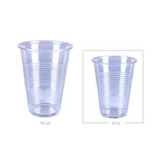 Foto 3 | Vasos Desechables De Plástico Amazon Basics, 9 Oz, 100 Unidades - Venta Internacional.