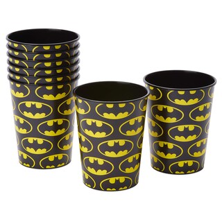 Foto 2 | Vasos De Plástico Batman, 16 Onzas, De Party Supplies, American Greetings - Venta Internacional.