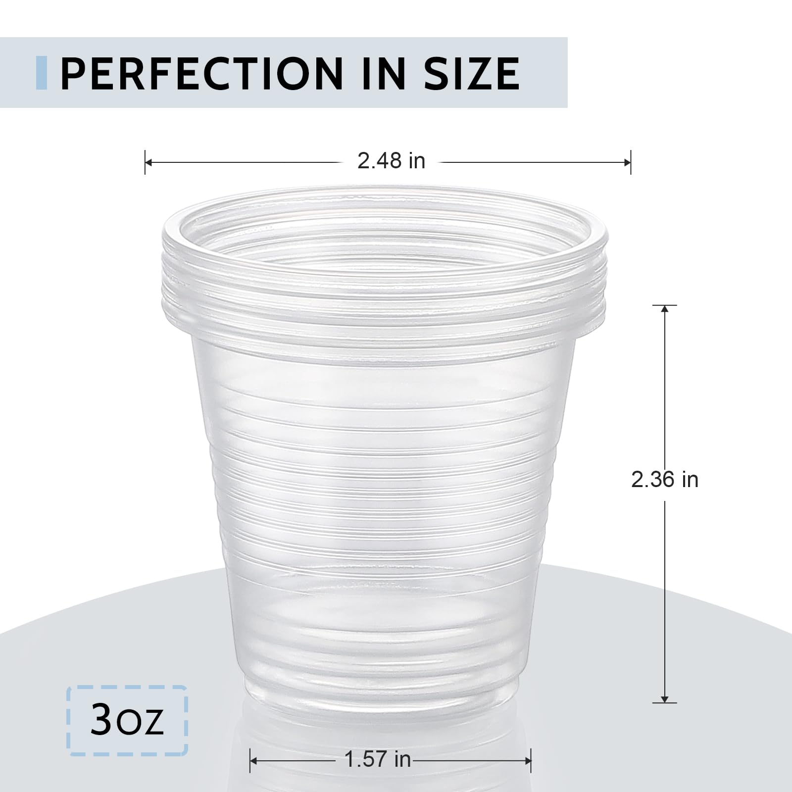 Foto 3 pulgar | Vasos Desechables De Plástico Aozita De 90 Ml Para Enjuague Bucal, Paquete De 160 - Venta Internacional.