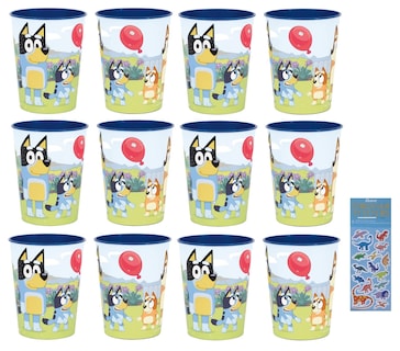 Foto 5 | Artículos Para Fiestas Unique Bluey Birthday Con 12 Vasos Reutilizables - Venta Internacional.