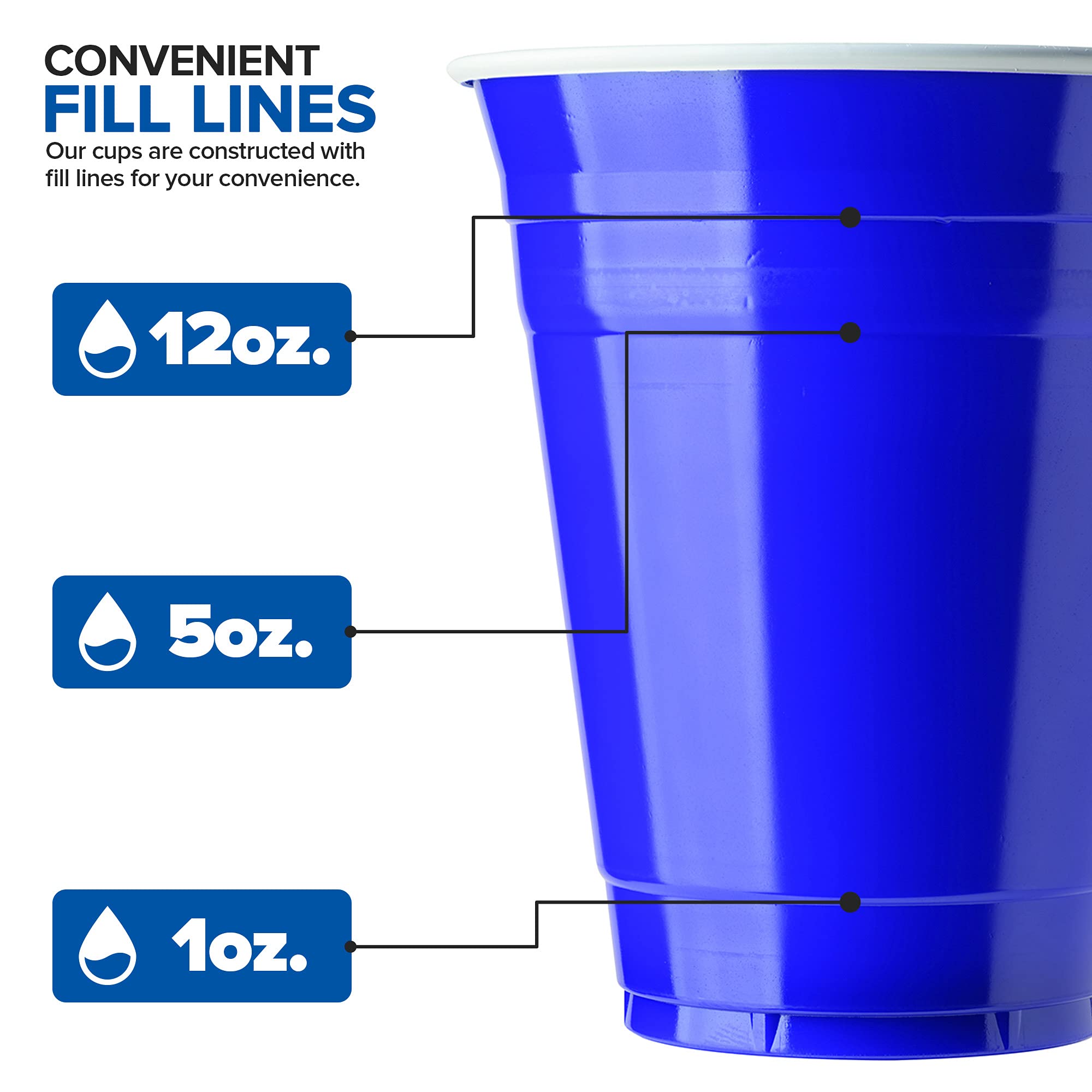Foto 4 | Vasos de Plástico Stock Your Home 473 ml 100 Piezas - Venta Internacional