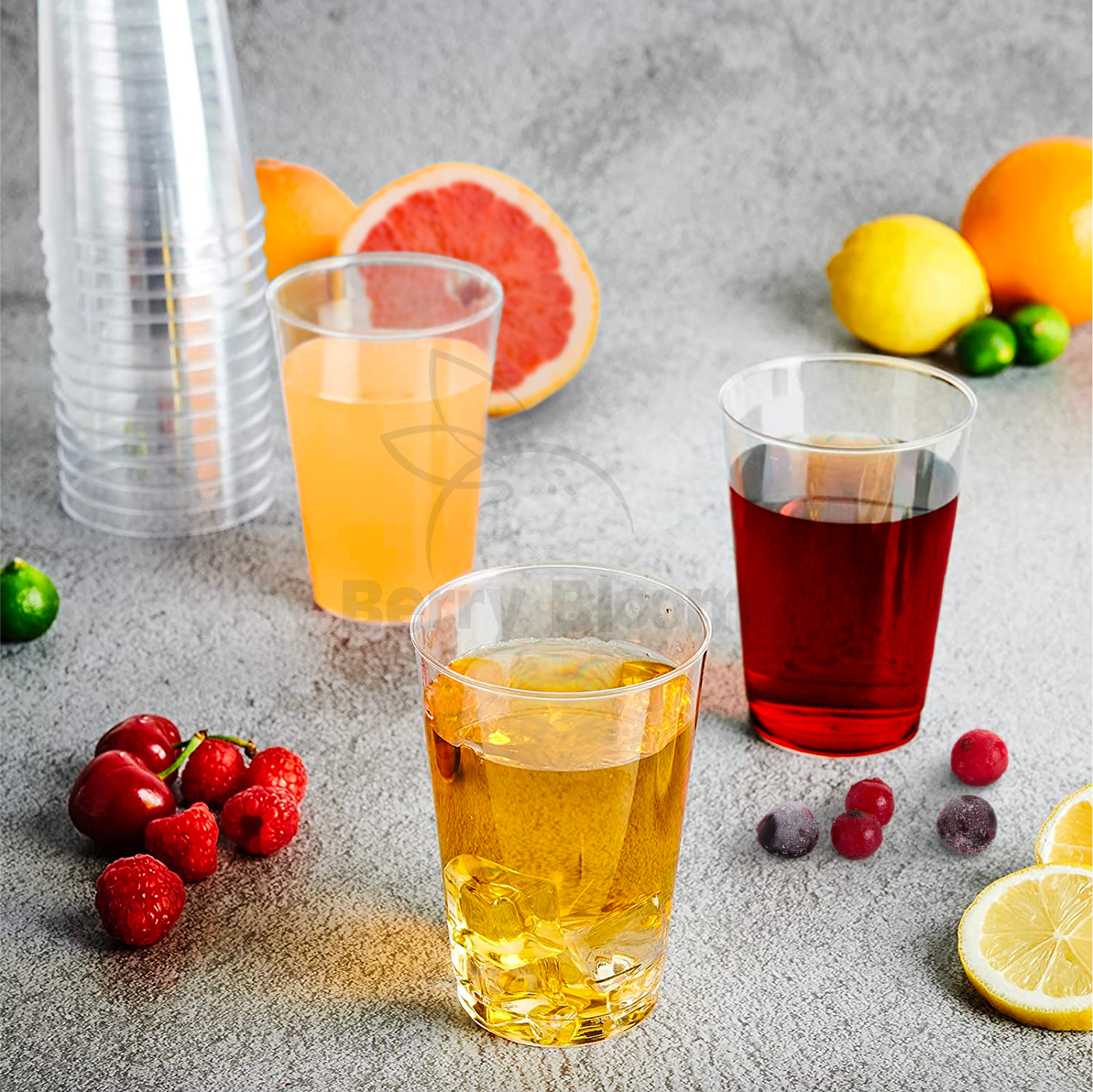 Foto 4 | Berry Hip 100 Copas Reutilizables Transparentes Vasos Elegantes Para Fiestas  Bodas  Postre  Cócteles  Vino (12 Onzas)