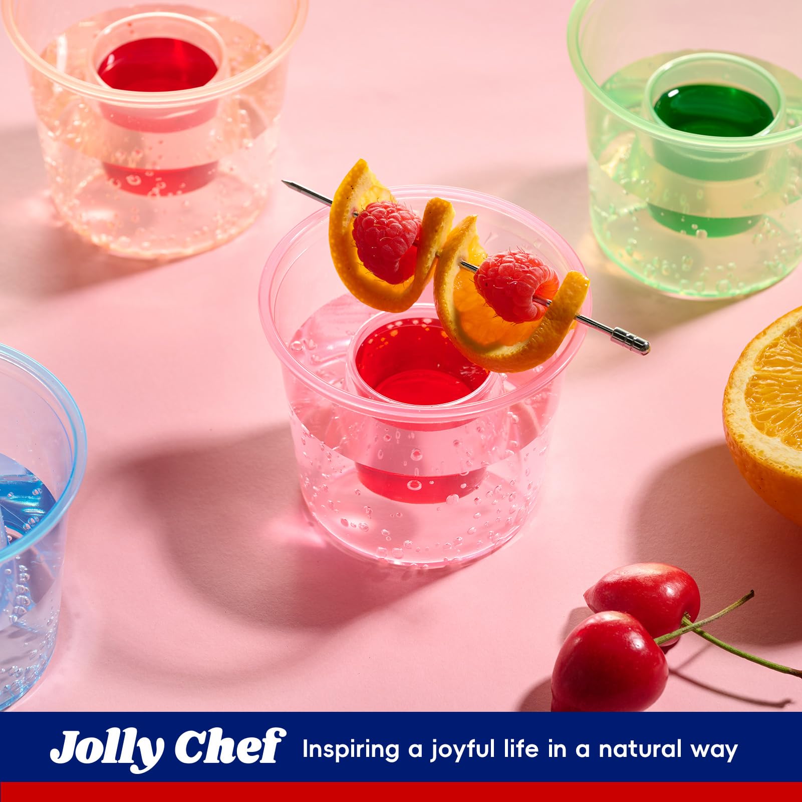 Foto 3 pulgar | Vasos Bomber Desechables Jolly Chef 500 De Plástico  120 Ml  Azul/naranja/rosa/verde - Venta Internacional.