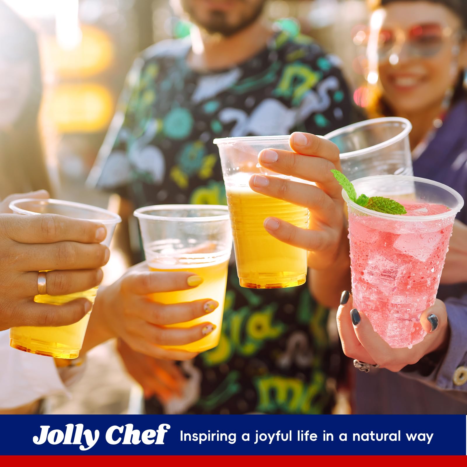 Foto 7 | Vasos De Plástico Jolly Chef  9 Oz (paquete De 600)  Vasos Desechables Transparentes - Venta Internacional.