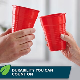 Foto 6 | Vasos De Fiesta Compostables Hefty Ecosave Rojos 540 Ml 16 Unidades X 3 - Venta Internacional.