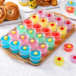 Foto 6 | Vasos De Chupito Aozita De Gelatina 60 Ml 200 Juegos Con Tapas Herméticos Apilables - Venta Internacional.