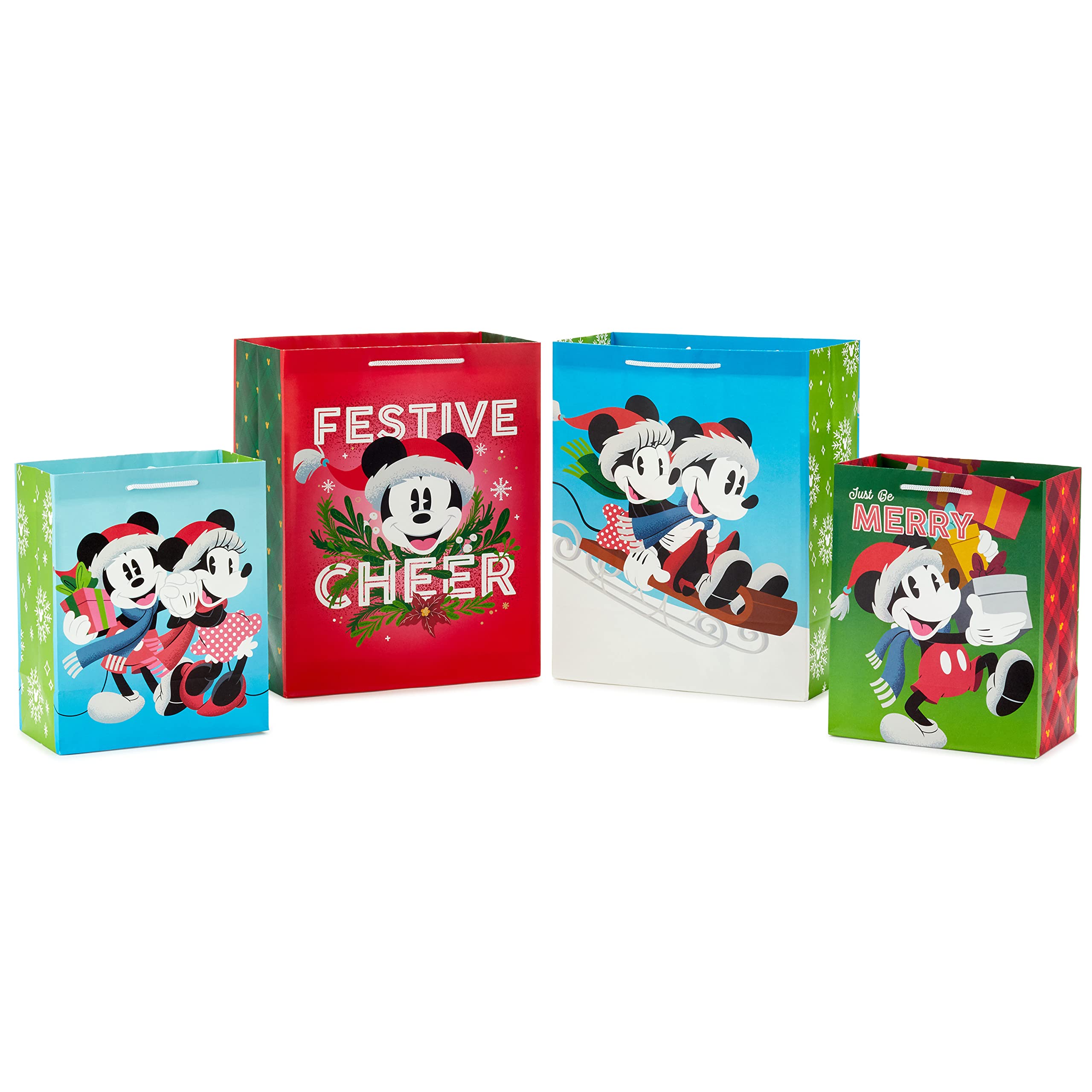 Foto 2 pulgar | Bolsas de Regalo Navideñas Hallmark Mickey y Minnie Surtidas - Venta Internacional